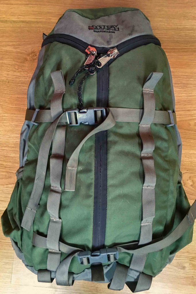 Mystery Ranch Snapdragon backpack (precursor to the Rush Pack).