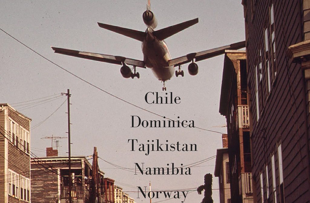 Ryan's top five countries to visit: Chile, Dominica, Namibia, Norway, and Tajikistan.