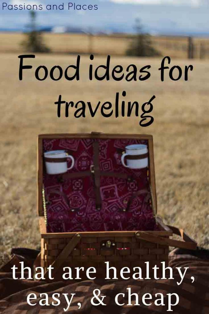 Eating out every day when you travel can get rough if you’re health-conscious or on a budget. Here are some of the best alternatives, including healthy road trip snacks, other cheap travel foods, easy recipes, and a food packing list.
