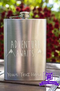“Adventure Awaits” Flask