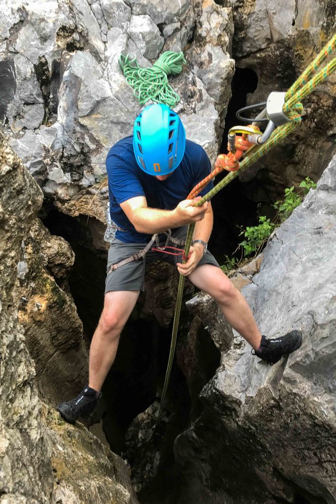 Looking for unique things to do in Kampot, Cambodia? Give rock climbing a try! Climbodia takes beginners on trips that include scrambling, top roping, via ferrata, caving, and abseiling/rappelling in the karst mountains outside of Kampot. Our Climbodia review covers each part of their Discovery Tour, as well as all the safety precautions taken.